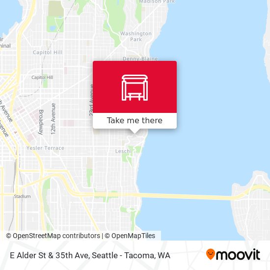 Mapa de E Alder St & 35th Ave