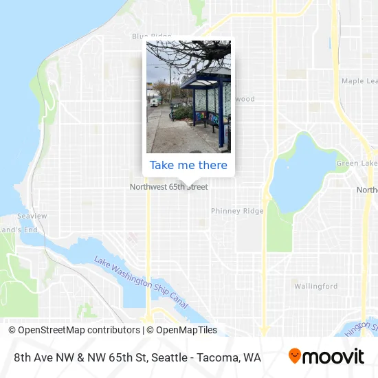 8th Ave NW & NW 65th St map