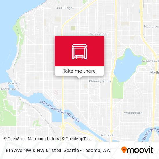 8th Ave NW & NW 61st St map