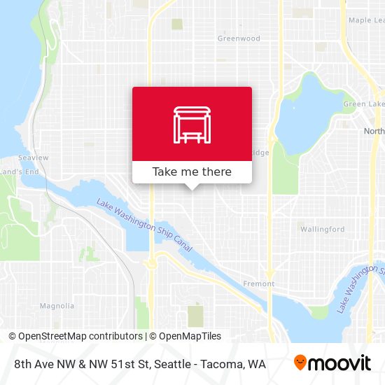 8th Ave NW & NW 51st St map