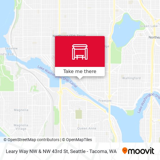 Leary Way NW & NW 43rd St map