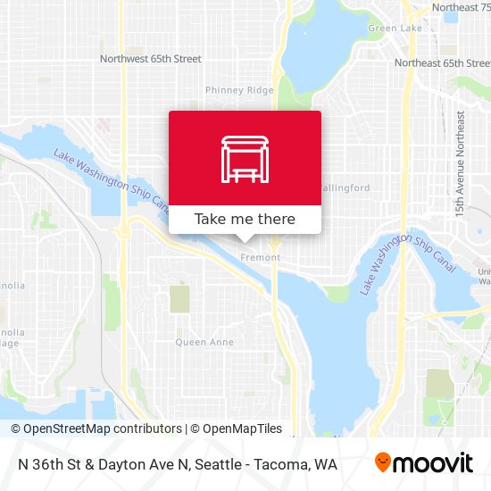 N 36th St & Dayton Ave N map