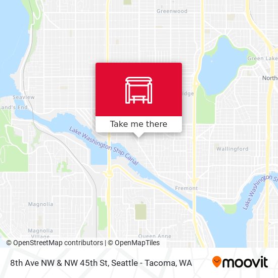 8th Ave NW & NW 45th St map