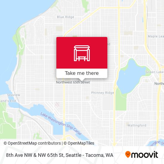 8th Ave NW & NW 65th St map