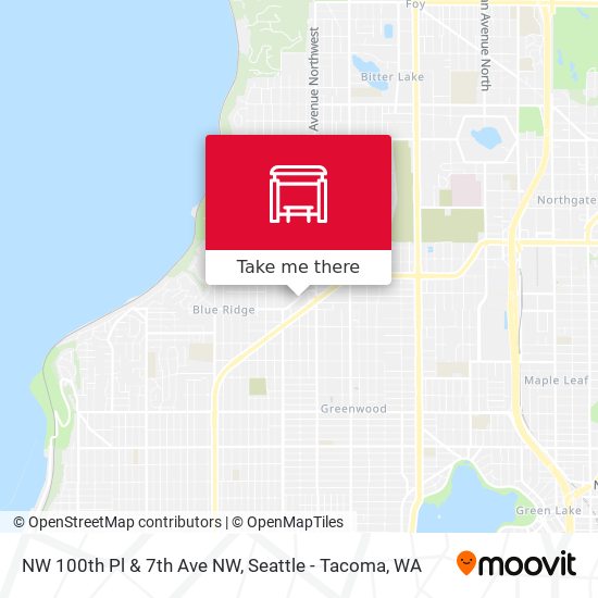 NW 100th Pl & 7th Ave NW map