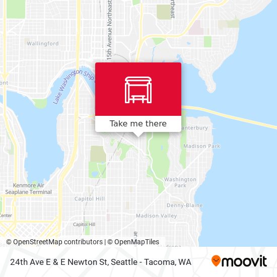 24th Ave E & E Newton St map