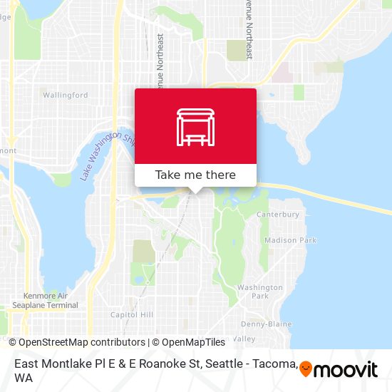 East Montlake Pl E & E Roanoke St map