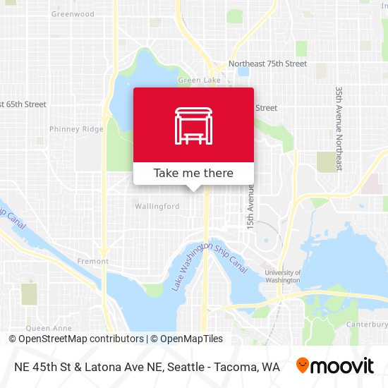 NE 45th St & Latona Ave NE map