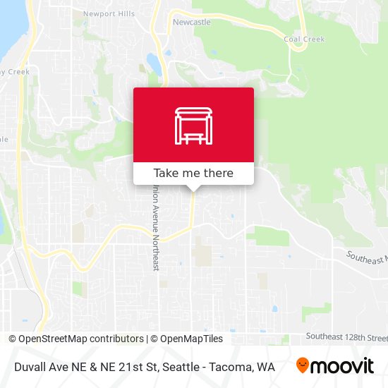 Duvall Ave NE & NE 21st St map