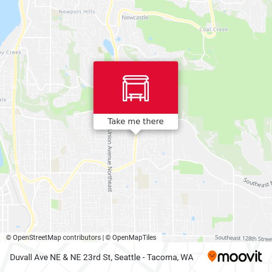 Duvall Ave NE & NE 23rd St map