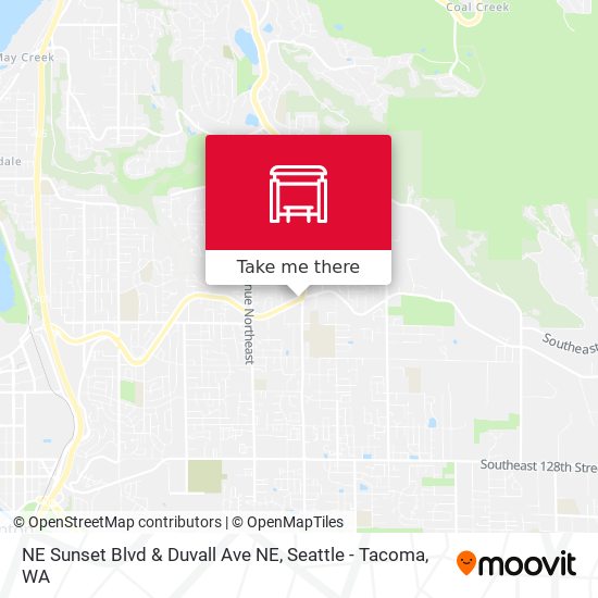 Mapa de NE Sunset Blvd & Duvall Ave NE
