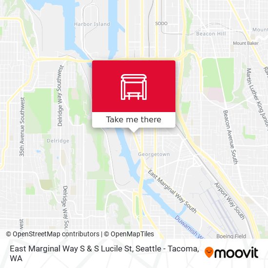 East Marginal Way S & S Lucile St map