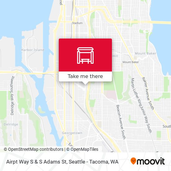 Mapa de Airpt Way S & S Adams St