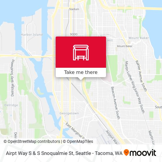 Airpt Way S & S Snoqualmie St map