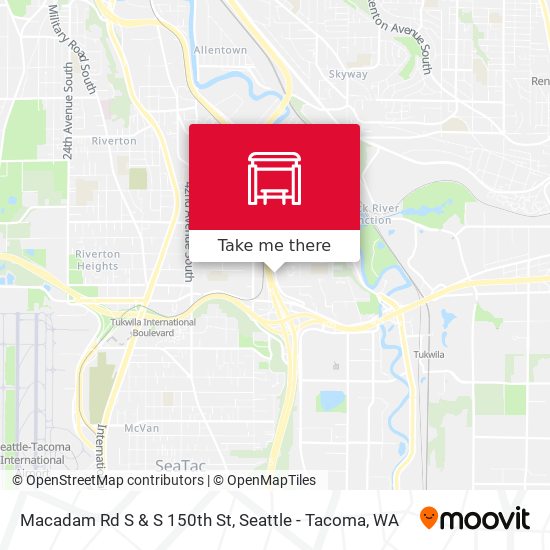 Macadam Rd S & S 150th St map