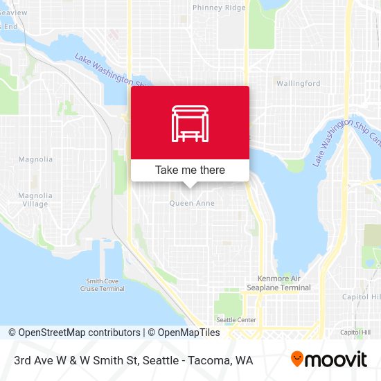 Mapa de 3rd Ave W & W Smith St