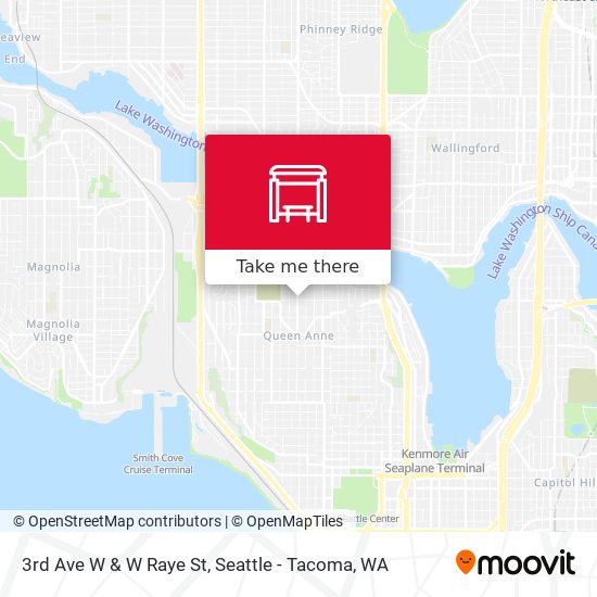3rd Ave W & W Raye St map