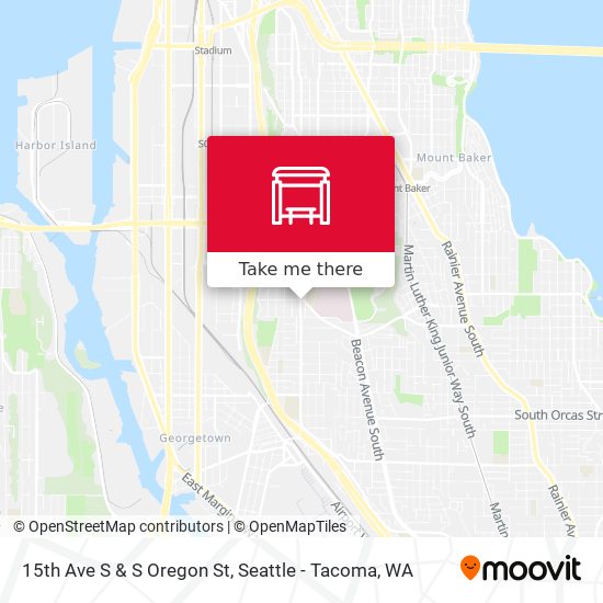 Mapa de 15th Ave S & S Oregon St