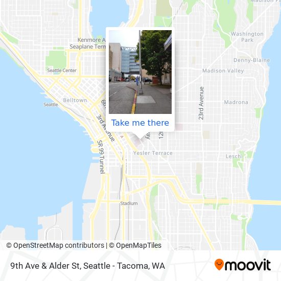 Mapa de 9th Ave & Alder St