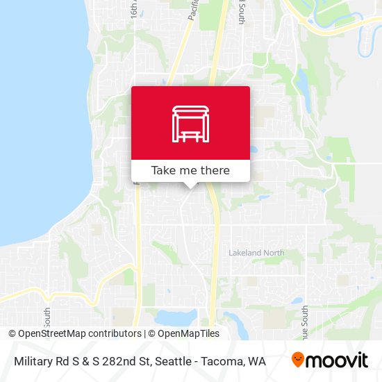 Mapa de Military Rd S & S 282nd St