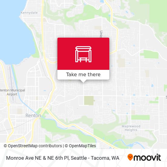 Monroe Ave NE & NE 6th Pl map