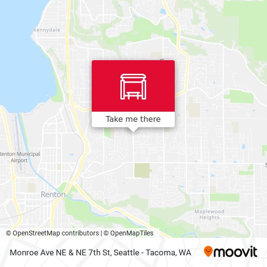 Mapa de Monroe Ave NE & NE 7th St