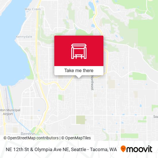 Mapa de NE 12th St & Olympia Ave NE