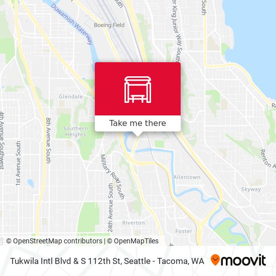 Tukwila Intl Blvd & S 112th St map