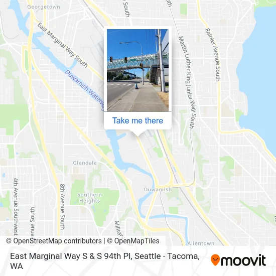 East Marginal Way S & S 94th Pl map