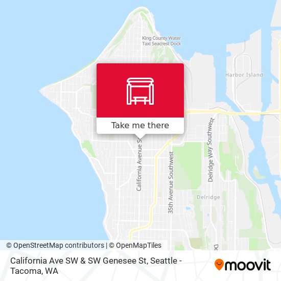 California Ave SW & SW Genesee St map
