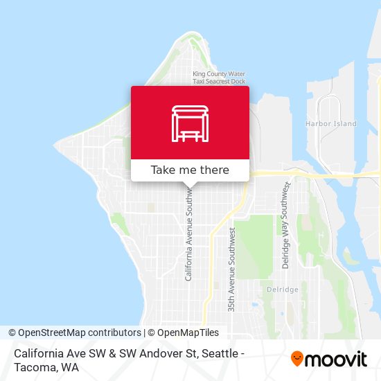 California Ave SW & SW Andover St map