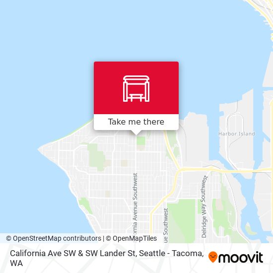 California Ave SW & SW Lander St map