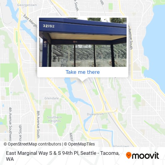 East Marginal Way S & S 94th Pl map