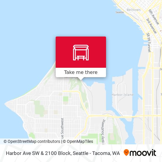 Harbor Ave SW & 2100 Block map