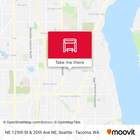 Mapa de NE 125th St & 20th Ave NE
