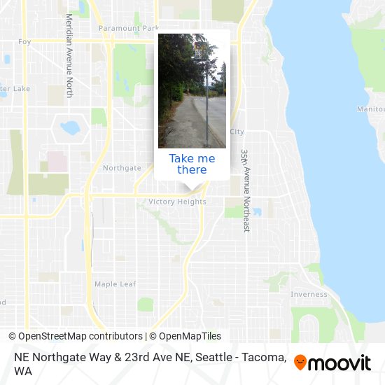 NE Northgate Way & 23rd Ave NE map