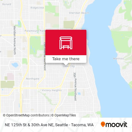NE 125th St & 30th Ave NE map