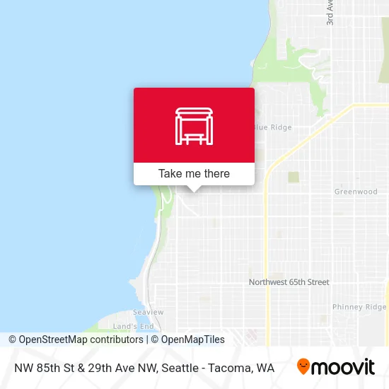 NW 85th St & 29th Ave NW map
