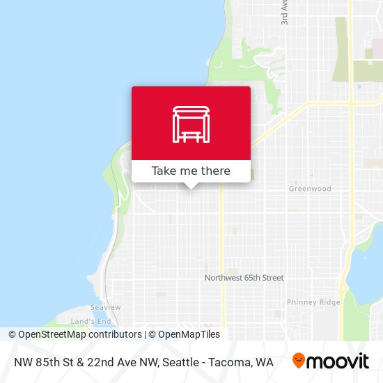 NW 85th St & 22nd Ave NW map