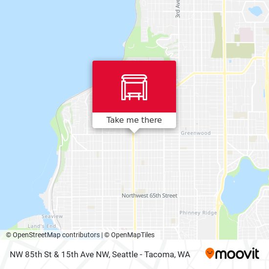 NW 85th St & 15th Ave NW map