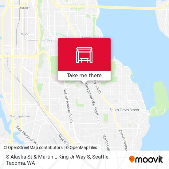 Mapa de S Alaska St & Martin L King Jr Way S