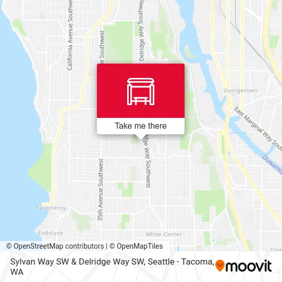 Sylvan Way SW & Delridge Way SW map