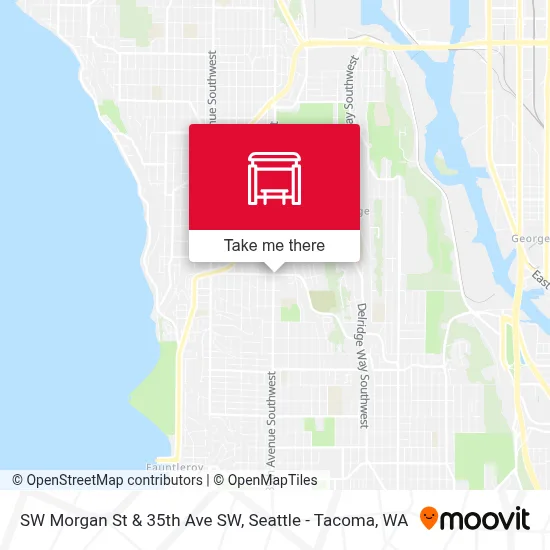 SW Morgan St & 35th Ave SW map