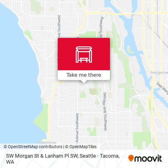 SW Morgan St & Lanham Pl SW map