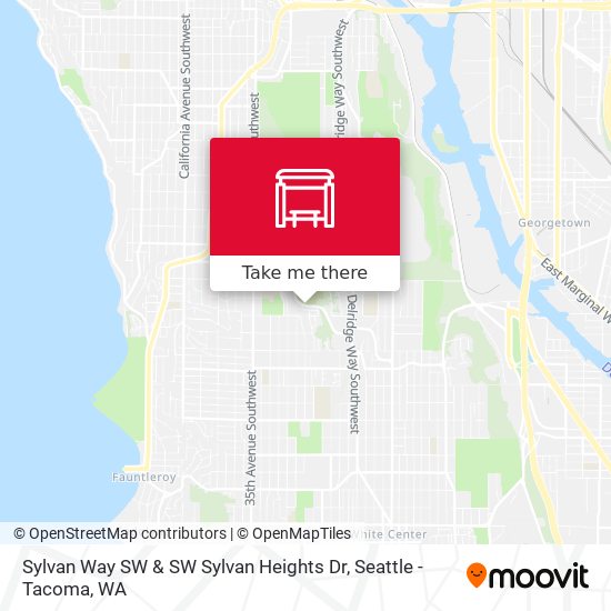 Sylvan Way SW & SW Sylvan Heights Dr map