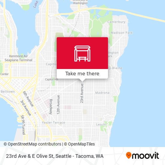 Mapa de 23rd Ave & E Olive St
