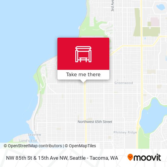 NW 85th St & 15th Ave NW map