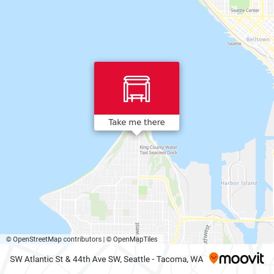 Mapa de SW Atlantic St & 44th Ave SW