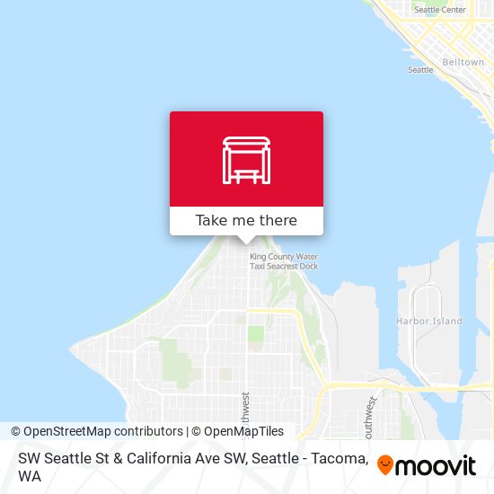 Mapa de SW Seattle St & California Ave SW