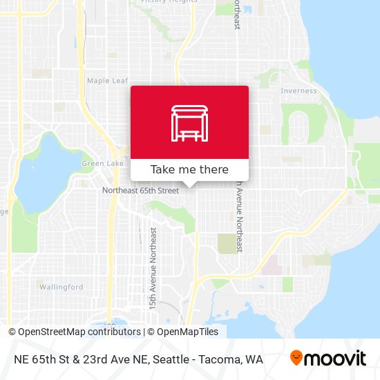 NE 65th St & 23rd Ave NE map